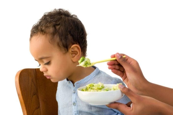 Toddler refusing to eat his vegetables