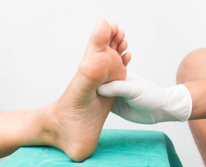 Image of a foot massage for diabetic neuropathy
