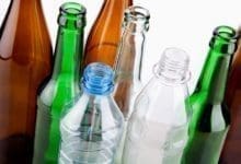 Empty alcohol bottles
