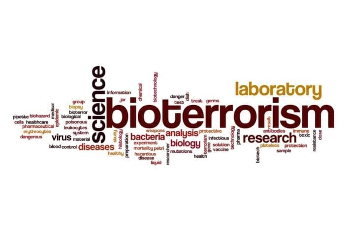 Bioterrorism word cloud