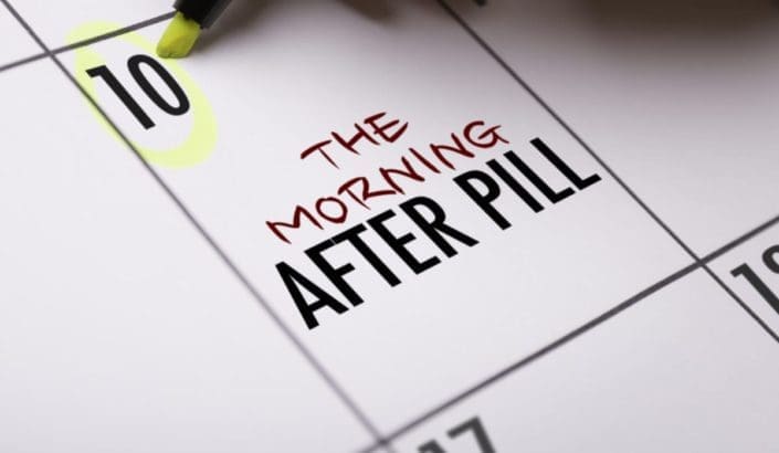 Calendar date that says ‘The morning after pill’