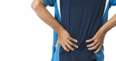 Man with sore back muscles.