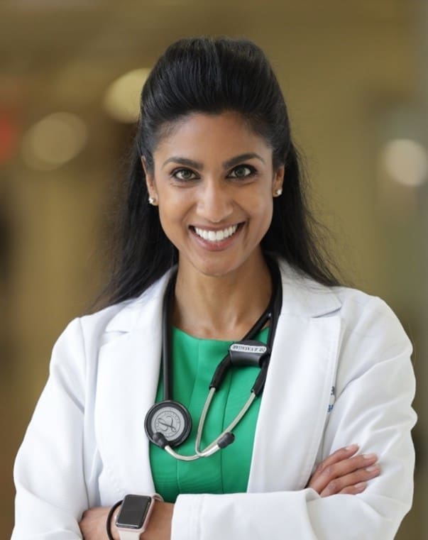 A headshot of Brintha Vasagar, MD, MPH, FAAFP.